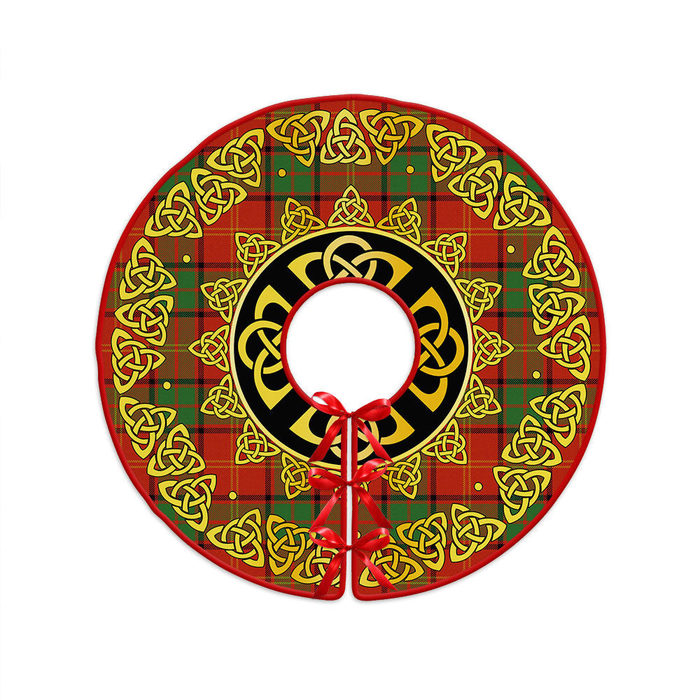 ScotsTee Shop Scottish Kirk Ancient Clan Crest Tartan Christmas Tree Skirt Golden Celtic Heritage