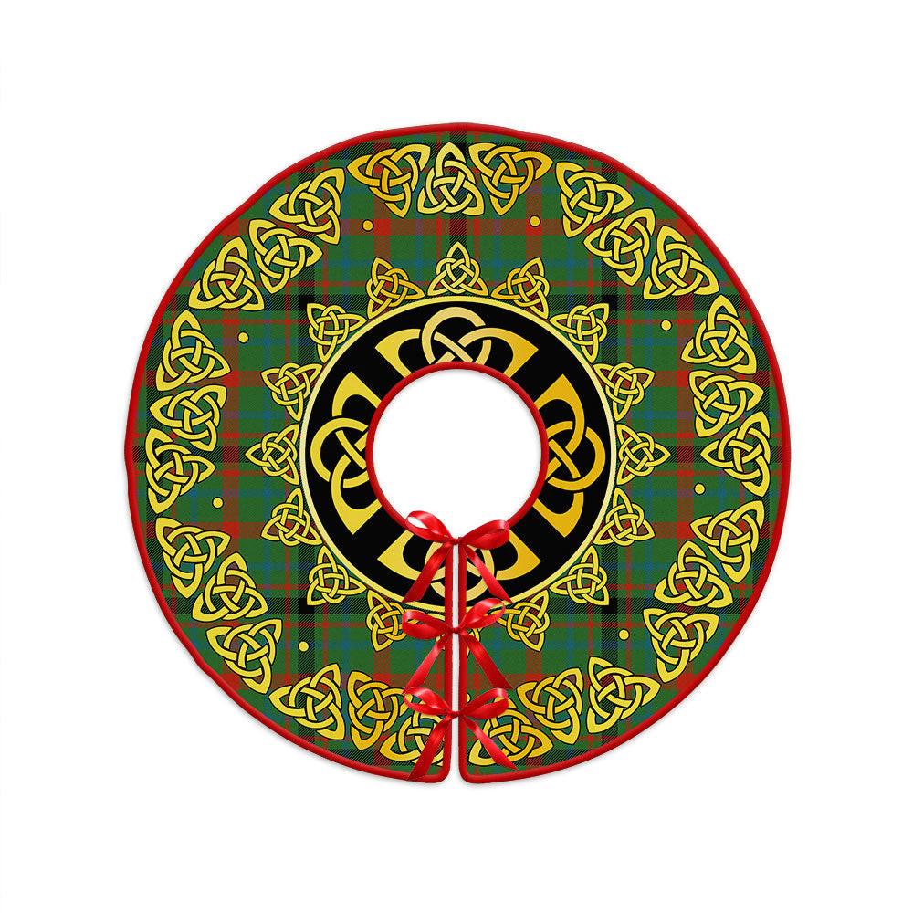 ScotsTee Shop Scottish MacDonagh Ancient Clan Crest Tartan Christmas Tree Skirt Golden Celtic Heritage