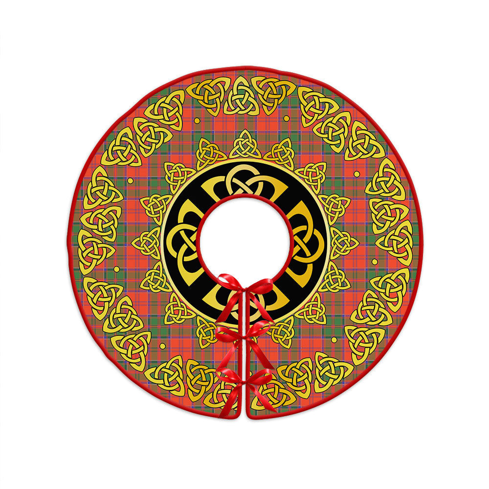 ScotsTee Shop Scottish Grant Ancient Clan Crest Tartan Christmas Tree Skirt Golden Celtic Heritage