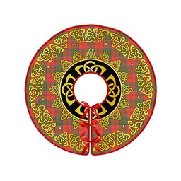 ScotsTee Shop Scottish Grant Ancient Clan Crest Tartan Christmas Tree Skirt Golden Celtic Heritage