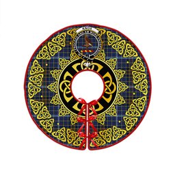 ScotsTee Shop Scottish Knox Clan Crest Tartan Christmas Tree Skirt Golden Celtic Heritage