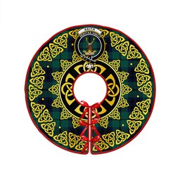 ScotsTee Shop Scottish Keith (Austin) Modern Clan Crest Tartan Christmas Tree Skirt Golden Celtic Heritage