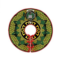 ScotsTee Shop Scottish Kincaid Ancient Clan Crest Tartan Christmas Tree Skirt Golden Celtic Heritage