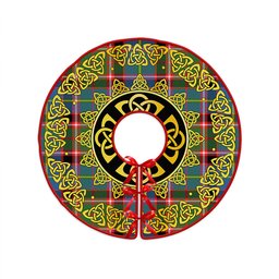 ScotsTee Shop Scottish Glass Clan Crest Tartan Christmas Tree Skirt Golden Celtic Heritage