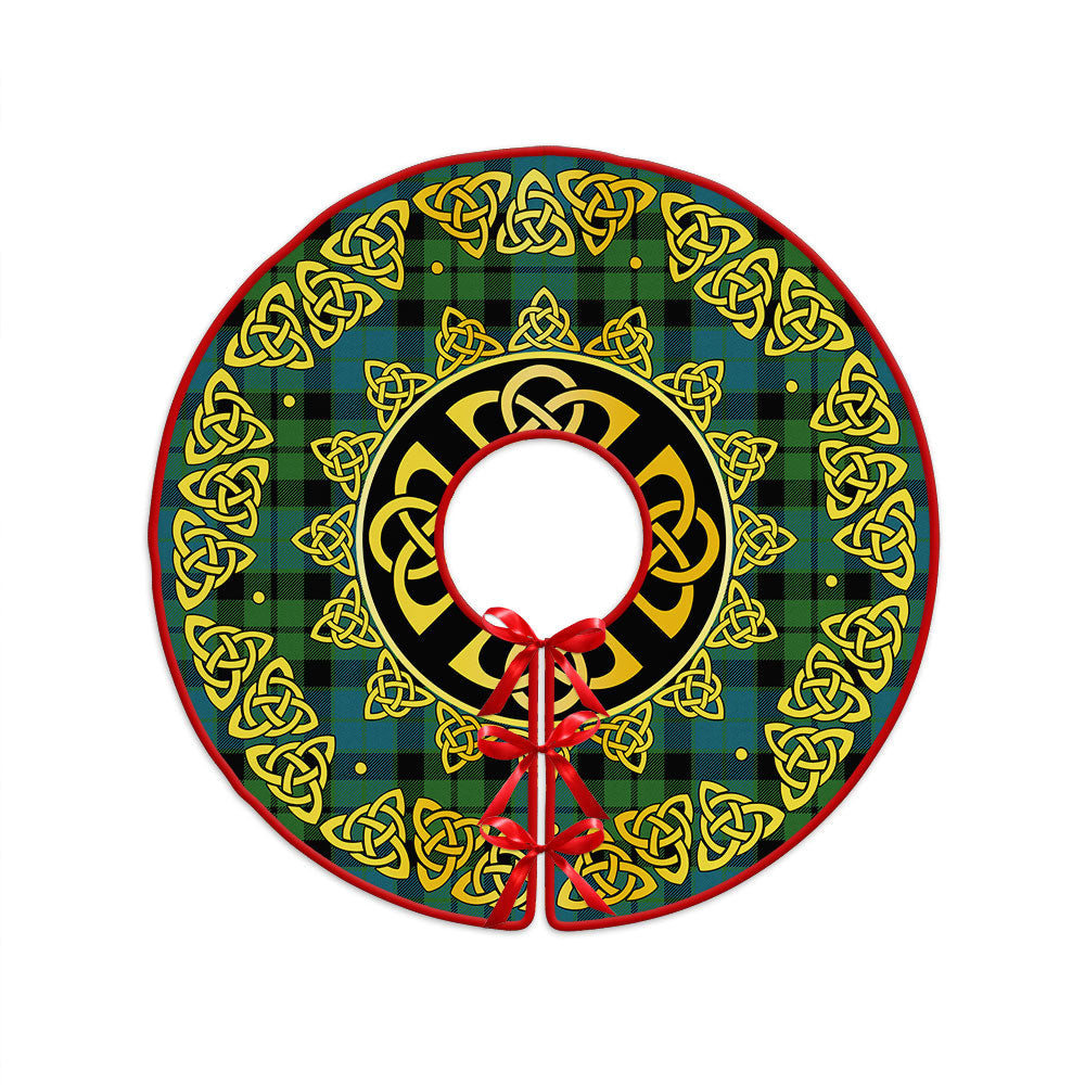 ScotsTee Shop Scottish MacKay Ancient Clan Crest Tartan Christmas Tree Skirt Golden Celtic Heritage