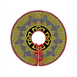 ScotsTee Shop Scottish Ralston US Weathered Clan Crest Tartan Christmas Tree Skirt Golden Celtic Heritage