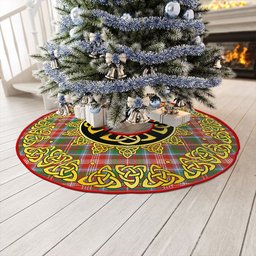 ScotsTee Shop Scottish Ritchie Ancient Clan Crest Tartan Christmas Tree Skirt Golden Celtic Heritage