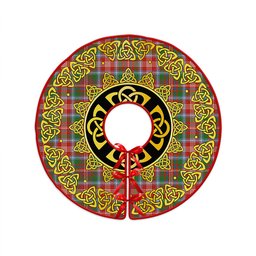ScotsTee Shop Scottish Ritchie Ancient Clan Crest Tartan Christmas Tree Skirt Golden Celtic Heritage