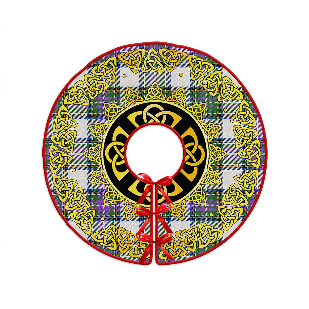 ScotsTee Shop Scottish Richards (Pritchard) Ancient Clan Crest Tartan Christmas Tree Skirt Golden Celtic Heritage