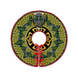 ScotsTee Shop Scottish Rankin (Dalgliesh) Ancient Clan Crest Tartan Christmas Tree Skirt Golden Celtic Heritage
