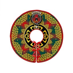 ScotsTee Shop Scottish Middleton Weathered Clan Crest Tartan Christmas Tree Skirt Golden Celtic Heritage