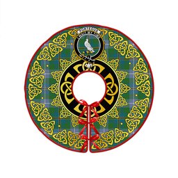 ScotsTee Shop Scottish Porteous Ancient Clan Crest Tartan Christmas Tree Skirt Golden Celtic Heritage