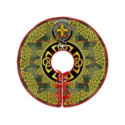 ScotsTee Shop Scottish Symington Modern Clan Crest Tartan Christmas Tree Skirt Golden Celtic Heritage