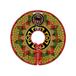 ScotsTee Shop Scottish Nisbet (Nisbit) Ancient Clan Crest Tartan Christmas Tree Skirt Golden Celtic Heritage