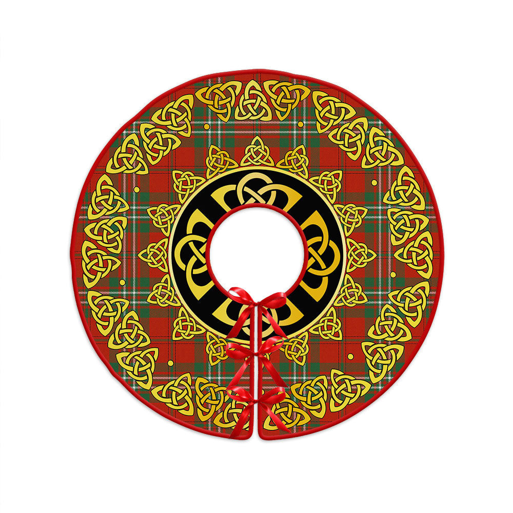 ScotsTee Shop Scottish Scott Ancient Clan Crest Tartan Christmas Tree Skirt Golden Celtic Heritage
