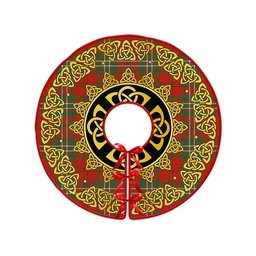 ScotsTee Shop Scottish Scott Ancient Clan Crest Tartan Christmas Tree Skirt Golden Celtic Heritage