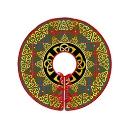 ScotsTee Shop Scottish MacIntyre Ancient Clan Crest Tartan Christmas Tree Skirt Golden Celtic Heritage