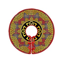 ScotsTee Shop Scottish Scott Weathered Clan Crest Tartan Christmas Tree Skirt Golden Celtic Heritage