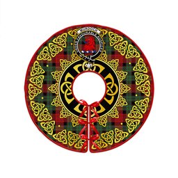 ScotsTee Shop Scottish Murdoch Modern Clan Crest Tartan Christmas Tree Skirt Golden Celtic Heritage