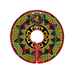 ScotsTee Shop Scottish Martin Modern Clan Crest Tartan Christmas Tree Skirt Golden Celtic Heritage