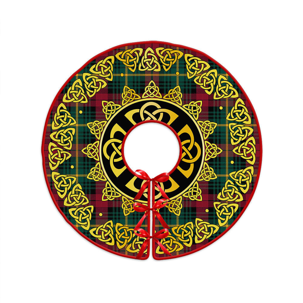 ScotsTee Shop Scottish Martin Modern Clan Crest Tartan Christmas Tree Skirt Golden Celtic Heritage