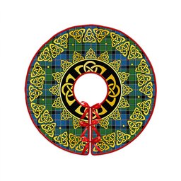 ScotsTee Shop Scottish Stirling Ancient Clan Crest Tartan Christmas Tree Skirt Golden Celtic Heritage