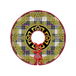 ScotsTee Shop Scottish Richards (Pritchard) Modern Clan Crest Tartan Christmas Tree Skirt Golden Celtic Heritage