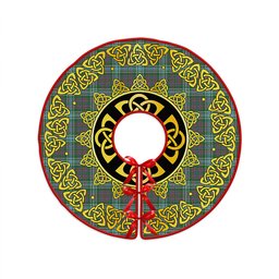 ScotsTee Shop Scottish Ralston US Modern Clan Crest Tartan Christmas Tree Skirt Golden Celtic Heritage