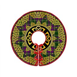 ScotsTee Shop Scottish Tailyour Clan Crest Tartan Christmas Tree Skirt Golden Celtic Heritage