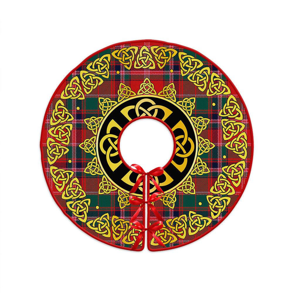 ScotsTee Shop Scottish Somerville Modern Clan Crest Tartan Christmas Tree Skirt Golden Celtic Heritage
