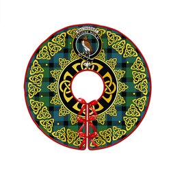 ScotsTee Shop Scottish MacTaggart Ancient Clan Crest Tartan Christmas Tree Skirt Golden Celtic Heritage