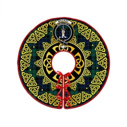 ScotsTee Shop Scottish MacKay Modern Clan Crest Tartan Christmas Tree Skirt Golden Celtic Heritage