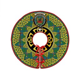ScotsTee Shop Scottish Snodgrass Ancient Clan Crest Tartan Christmas Tree Skirt Golden Celtic Heritage