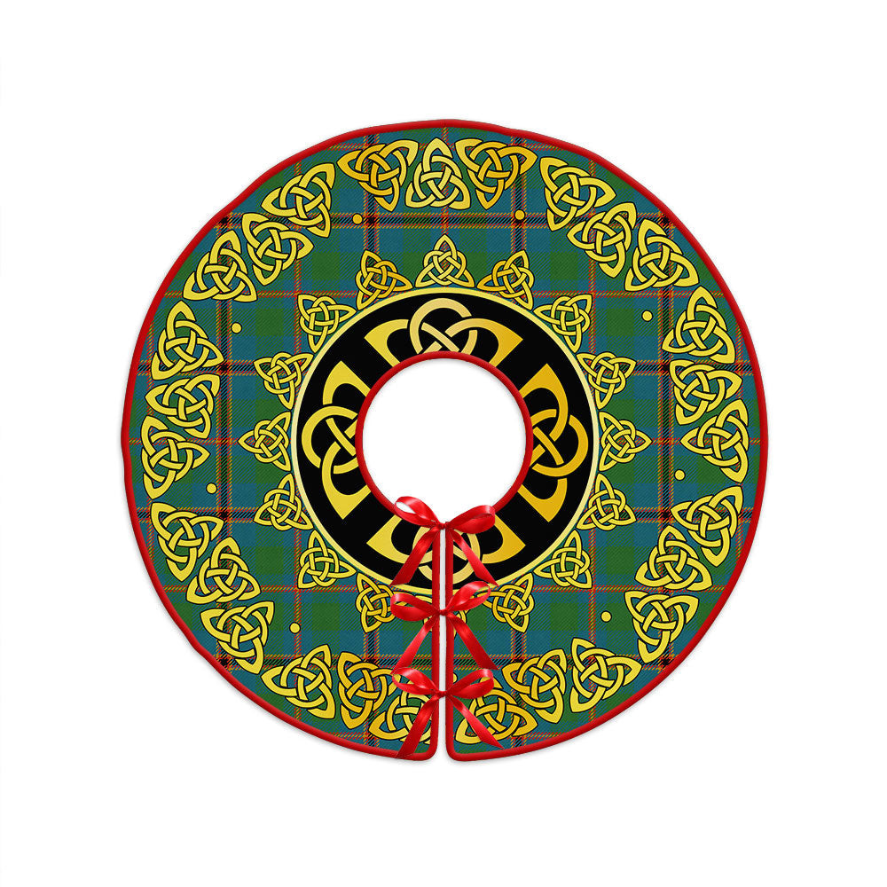 ScotsTee Shop Scottish Snodgrass Ancient Clan Crest Tartan Christmas Tree Skirt Golden Celtic Heritage