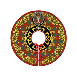 ScotsTee Shop Scottish Robertson Ancient Clan Crest Tartan Christmas Tree Skirt Golden Celtic Heritage