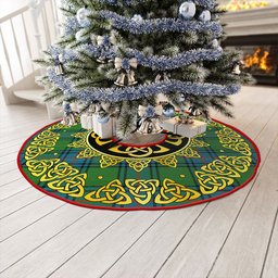 ScotsTee Shop Scottish Shaw Ancient Clan Crest Tartan Christmas Tree Skirt Golden Celtic Heritage