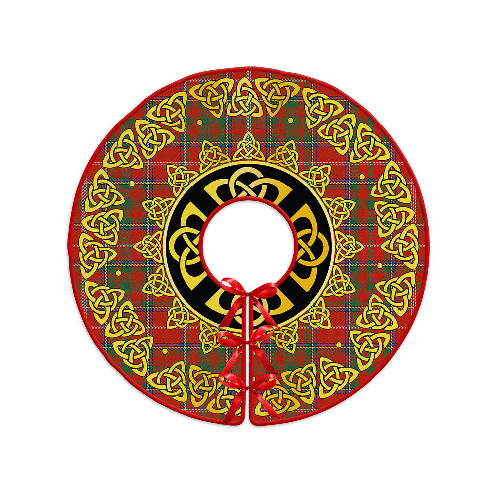 ScotsTee Shop Scottish Murray Plaid Artifact Ancient Clan Crest Tartan Christmas Tree Skirt Golden Celtic Heritage
