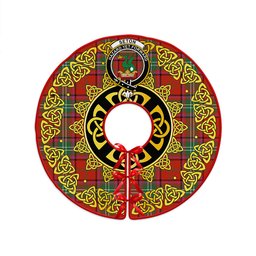 ScotsTee Shop Scottish Seton Ancient Clan Crest Tartan Christmas Tree Skirt Golden Celtic Heritage