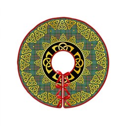 ScotsTee Shop Scottish Ralston US Ancient Clan Crest Tartan Christmas Tree Skirt Golden Celtic Heritage