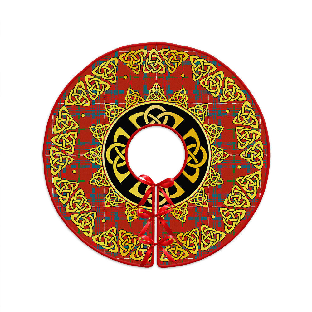 ScotsTee Shop Scottish Rose Ancient Clan Crest Tartan Christmas Tree Skirt Golden Celtic Heritage