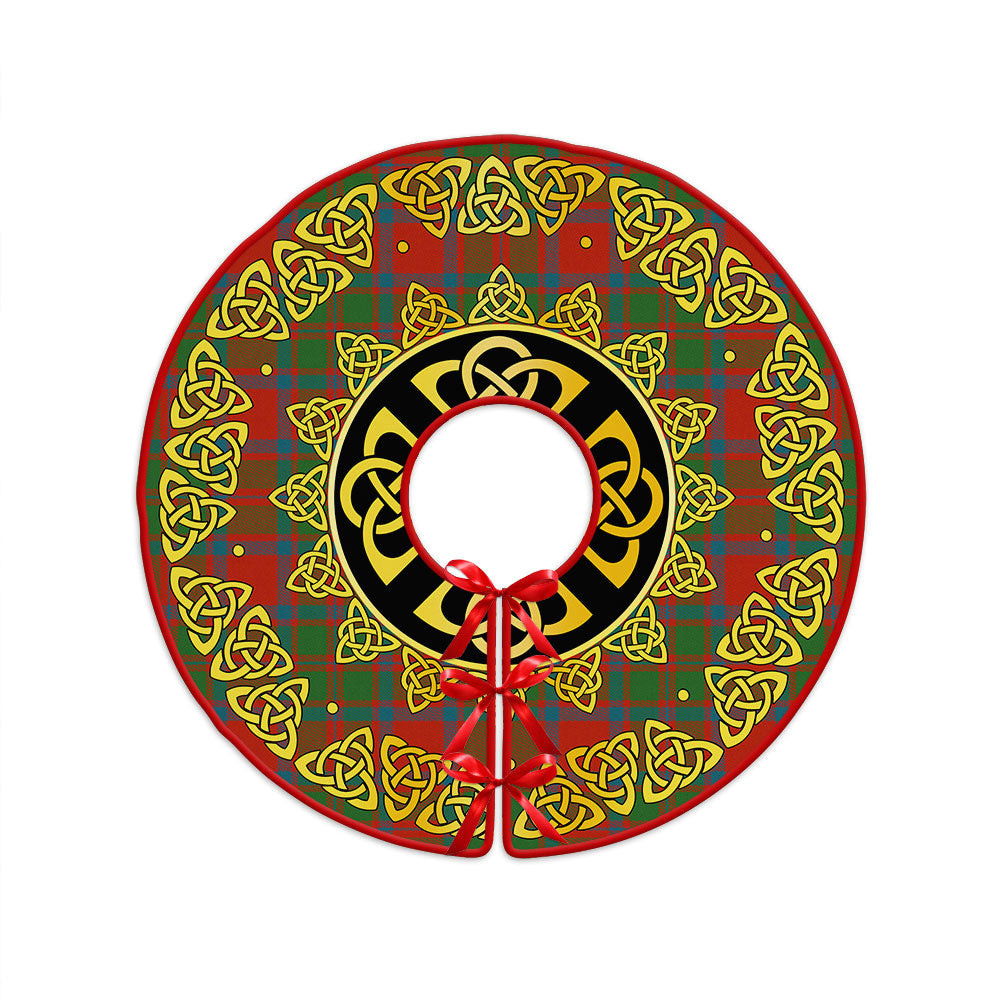 ScotsTee Shop Scottish MacKintosh Ancient Clan Crest Tartan Christmas Tree Skirt Golden Celtic Heritage