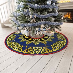 ScotsTee Shop Scottish Pearson Modern Clan Crest Tartan Christmas Tree Skirt Golden Celtic Heritage