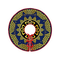 ScotsTee Shop Scottish Pearson Modern Clan Crest Tartan Christmas Tree Skirt Golden Celtic Heritage