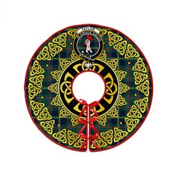 ScotsTee Shop Scottish Taylor Modern Clan Crest Tartan Christmas Tree Skirt Golden Celtic Heritage