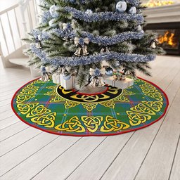 ScotsTee Shop Scottish Young Ancient Clan Crest Tartan Christmas Tree Skirt Golden Celtic Heritage