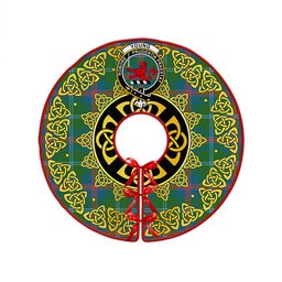 ScotsTee Shop Scottish Young Ancient Clan Crest Tartan Christmas Tree Skirt Golden Celtic Heritage