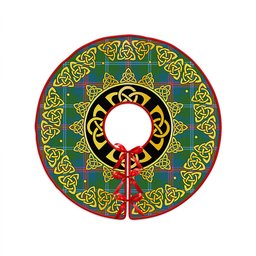 ScotsTee Shop Scottish Young Ancient Clan Crest Tartan Christmas Tree Skirt Golden Celtic Heritage