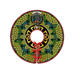 ScotsTee Shop Scottish Tait Ancient Clan Crest Tartan Christmas Tree Skirt Golden Celtic Heritage