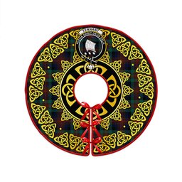 ScotsTee Shop Scottish Tennant Modern Clan Crest Tartan Christmas Tree Skirt Golden Celtic Heritage