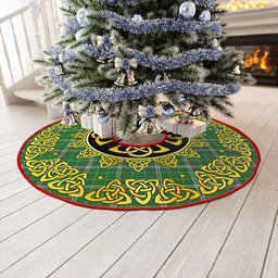 ScotsTee Shop Scottish Toshach Ancient Clan Crest Tartan Christmas Tree Skirt Golden Celtic Heritage